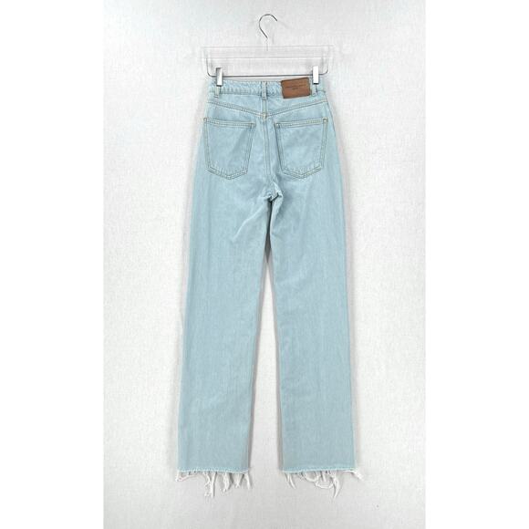 MVP WARDROBE High Rise Straight Leg Jeans 2 Light Wash MARIA VITTORIA PAOLILLO - Picture 6 of 16